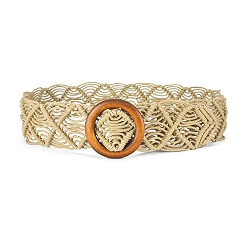 Jeesblsy Women's Bohemian Braided Waist Belt Cover