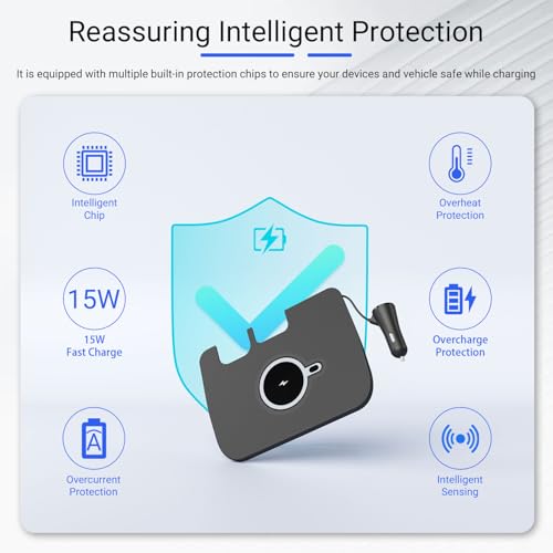 Image of Xipoo Car Wireless Charger Compatible with 2019-2025 Toyota RAV4 Charging Tray Magnetic Wireless Phone Charging Pad Replacement for 2019-2025 Toyota RAV4 Accessories