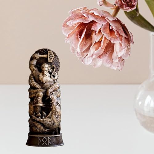 Statue de Freya sculptée à la main pour autel viking scandinave - 4