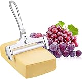 B0B9RWCL1Z Stainless Steel Wire Cheese Slicer Adjustable Thickness Cheese Cutter for Soft, Semi-Hard