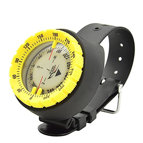 Boussole sous-marine de poignet pour plongee de nuit et randonnee