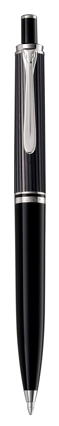 Pelikan Kugelschreiber Souverän 405 Stresemann, Schwarz-Anthrazit, hochwertiger Druckkugelschreiber im Geschenk-Etui, 803700