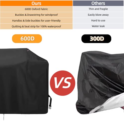 Guisong Exercise Bike Cover for Sunny Health and Fitness Elite Recumbent Cross Trainer,Heavy Duty Fitness Equipment Cover for Elliptical Machine,72\"L x 34\"W x 51\"H - Thumbnail 5