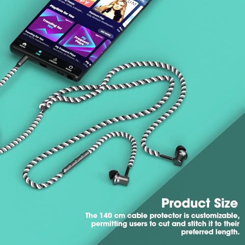 Image of Sounce Spiral Cable Protector, Chargers Cable Protector Data Cable Protective Sleeve, Headphone Saver, Charger Protective Cover for Phone USB Prevent Pets from Biting The Cable (Set of 3)