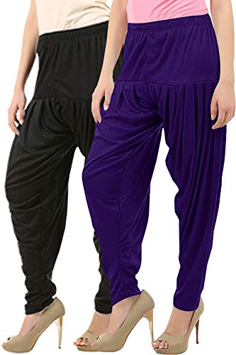 Image of Buy That Trendz Patiala Pants for Women Combo Regular Fit Cotton Patiala Salwar