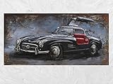 IDYL Metall-Bild mit 3D-Effekt | Moderne Kunst | Traumauto | Luxuswagen | 60 x 120 x 7 cm | Nr. 0878