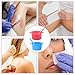 cobee 2 Pcs Silicone Wax Pot Liners, Silicone Wax Warmer Liner Non stick Wax Bowl for Wax Warmer Wax Melt Warmer with 2 Pcs Wax Spatula Sticks for Hair Removal Compatible with 16 oz Waxing Kit