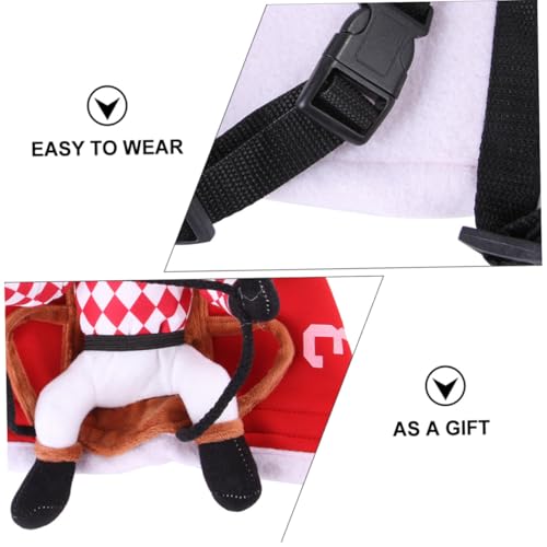 Disfraz para perros de poliéster y algodón rojo M miniatura 3
