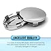 getfay 4 PCS Car Hub Center Fixed Protective Cover, ABS + Steel Ring Shaped Anti-Rust Snap-on Installation Hub Decorative Cover, Replacement Modified Accessories, Suitable for Most Cars (Silver)