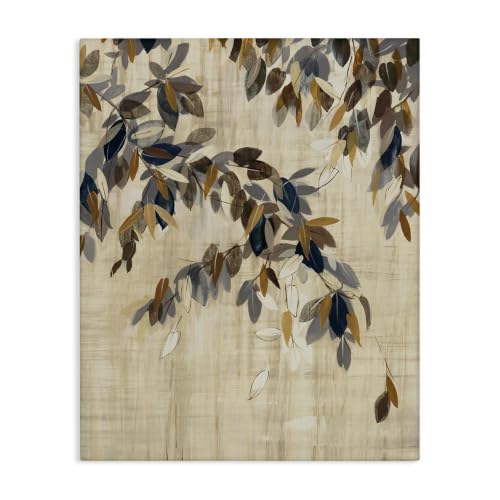 Stupell Industries Boho Neutral Tree Leaves, 16 x 20 Inch Canvas Wall Art