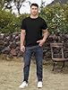 Halfword Short-Sleeve T-Shirts Men Heavy Tee Muscle Fit‌ Crew Neck Plain Textured Tops Casual Black XXXXL #1