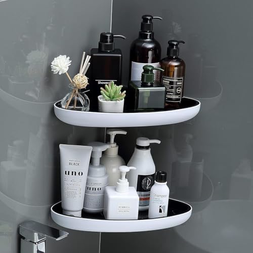 iSTAR Plastic Self Adhesive Triangle Shape Corner Shelf With Magi...