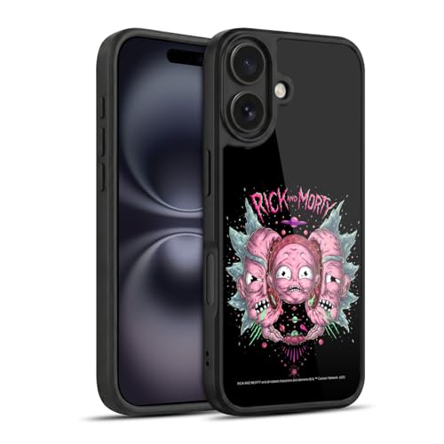 Coque iPhone 16 Antichoc [Qualité Militaire] Rick and Morty Head Case Designs Gel