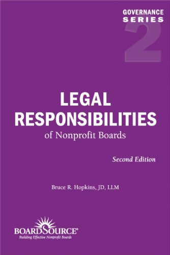 Legal Responsibilities of Nonprofit Boards, Second Edition (Governance Series, No. 2)