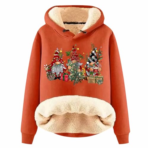 Sweat à capuche femme léger doux en molleton pour l'automne