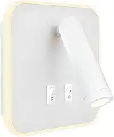 Arandela Parede Cabeceira Led Direcionável Interruptor Branco Bet51