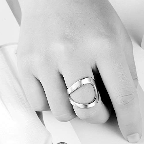 Jude Jewelers Stainless Steel Open Karma Statement Promise Ring2