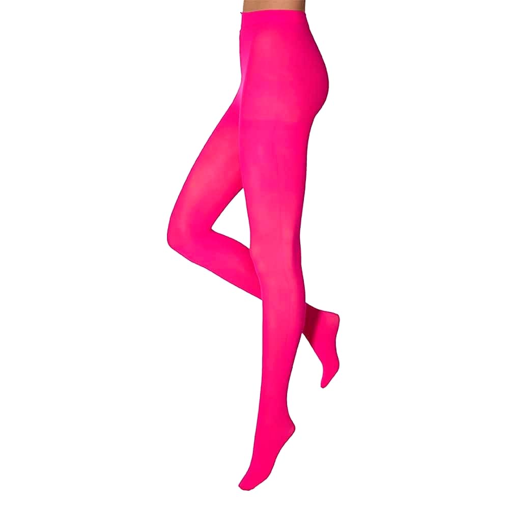 krautwear Damespanty 60 denier carnaval sport neon kleuren, Kobaltblauw (2 stuks), XXL