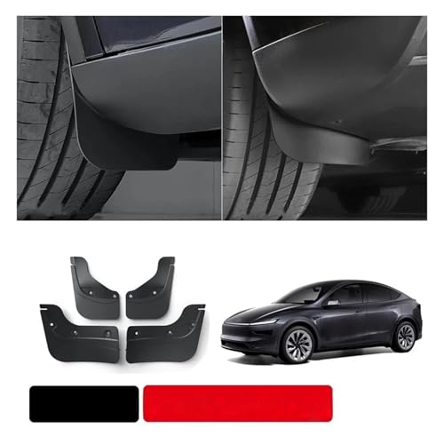 Guardabarros Tesla Model Y 2025 Juniper de TPE resistente a impactos y salpicaduras 4