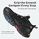 FitVille Walkingschuhe Herren Slip On Sneakers Extra Weit Sportschuhe Leichtgewichts Trekkingschuhe Atmungsaktiv Laufschuhe Fitness Jogging Schwarz 50 EU X-Weit