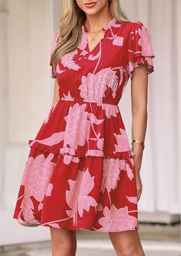 Image of PRETTYGARDEN Womens Summer Floral Beach Dresses