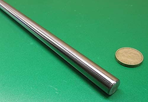 52100 Alloy Steel Hardened Precision Shaft 13mm Diameter x 1000mm Long 1 pc