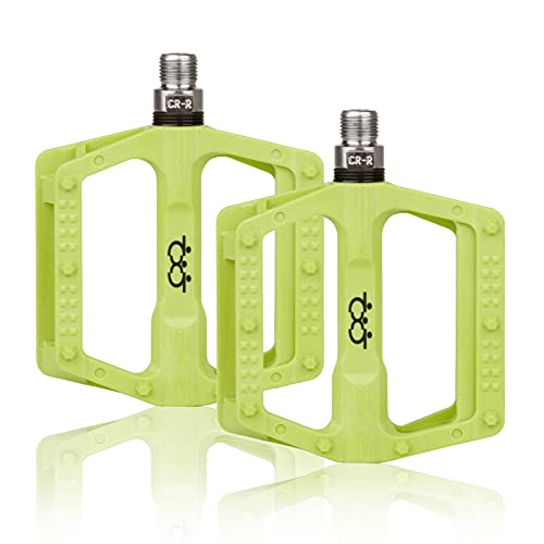 SPFASZEIV Pedales de Bicicleta Pedales Planos con cojinete Sellado de Aluminio de 9/16 Pulgadas Cover