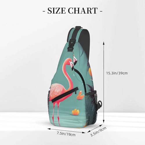 Bolsa cruzada de pecho para hombre negra tipo sling miniatura 3