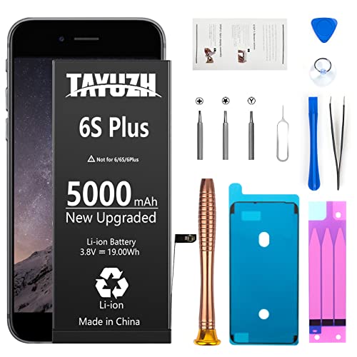 TAYUZH [5000mAh] Battery for iPhone 6S Plus High Capacity New 0 Cycle Replacement Battery for iPhone 6S Plus A1634 A1687 A1699 with Installation Manual and Professional Repair Tools Kits