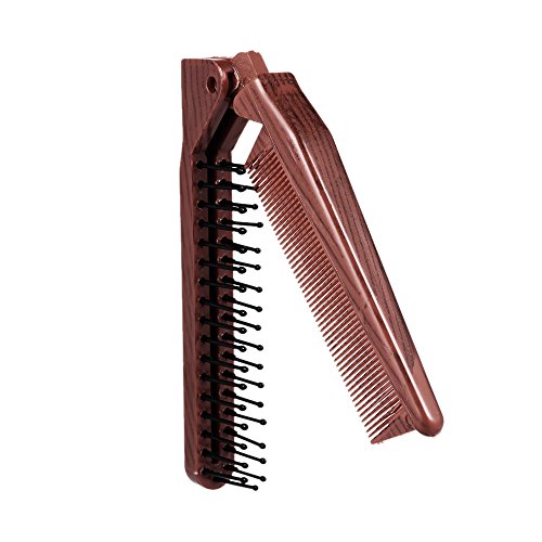 Anself Peigne à Cheveux Pliable Brosse à Cheveux Portative de Voyage Brosse à Cheveux Pliante Démêlante en Plastique