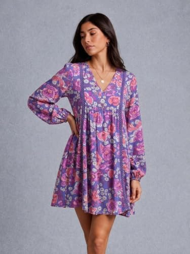 Image of SMOWKLY Floral Printed || Rayon Blend || One Piece || Party Dress || Printed Dress for Women