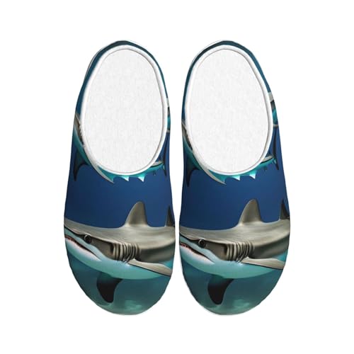 Pantoufles requin marteau EdWal hiver en peluche noire taille 39 EU