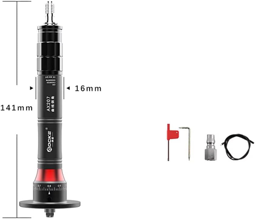 Metal Deburring Chamfer Tool Mini Pneumatic Chamfering Machine Handheld Adjustable with Two Original Blades 0.1-C0.9MM (AX207)