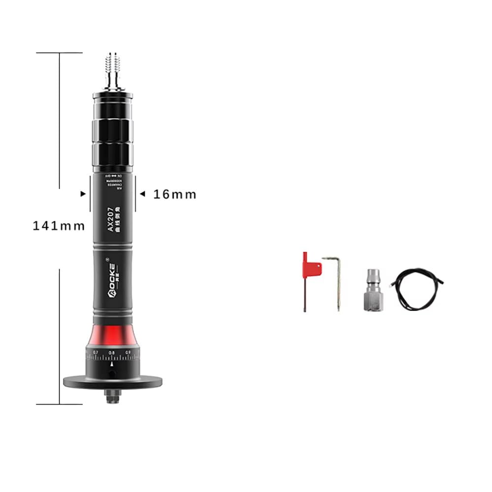 Jieotwice Metal Deburring Chamfer Tool Mini Pneumatic Chamfering MachineHandheld Adjustable with Two Original Blades 0.1-C0.9MM (AX207)