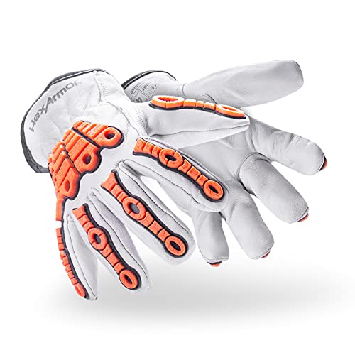 Hexarmor Cut And Heat Resistant Impact Protection Leather Work Gloves | Chrome Slt ® Series 4060 | X-Small #TOP4