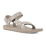 Teva Sandalias Omnium para hombre, Grabado gris pluma, 9 UK