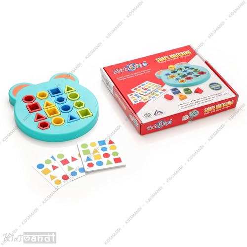 Image of Kids Mandi Matching Educational Game | Shape & Color Recognition Learning Toy | Cognitive Skill Development
