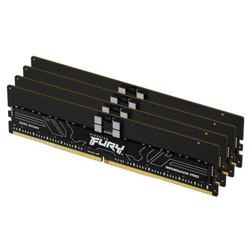 Image of Kingston FURY Renegade Pro EXPO 64GB 5600MT /s DDR5 ECC Reg CL28 DIMM (Kit of 4) Memory Overclockable ECC Registered DIMM- KF556R28RBEK4-64