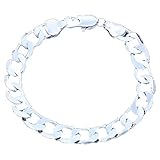 8 mm plata chapada en cordón cadena pulsera mujeres hombres fiesta joyas San Valentín