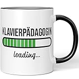JUNIWORDS Tasse, Klavierpädagogin loading, Schwarz (6203134)