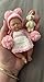 Newtotlove 4.5 Inch Mini Silicone Baby, Reborn Baby Dolls Silicone Full Body Girl,Realistic Sleeping Newborn Baby Miniature Palm-Sized Decompression Toy with Feeding Accessories
