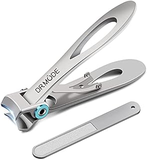 Nail Clippers for Thick Nails - DR. MODE 15mm Wide Jaw Opening Extra Large Toenail Clippers Cutter with Nail File for Thick Nails, Heavy Duty Fingernail Clippers for Men, Seniors