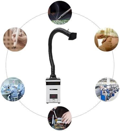 Extractor de humos de soldadura portátil, eficaz absorbente de humo para eliminar humos de soldadura y soldadura