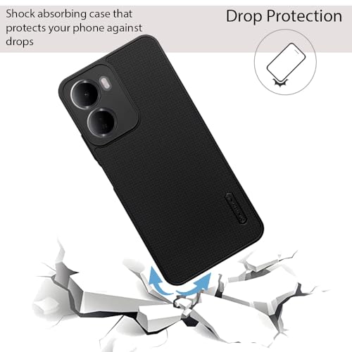 Image of NIUKIN Super Frosted Shield Pro Soft Mobile Back Case for Redmi 15A 5G | Shockproof Scratchproof Cover | Black