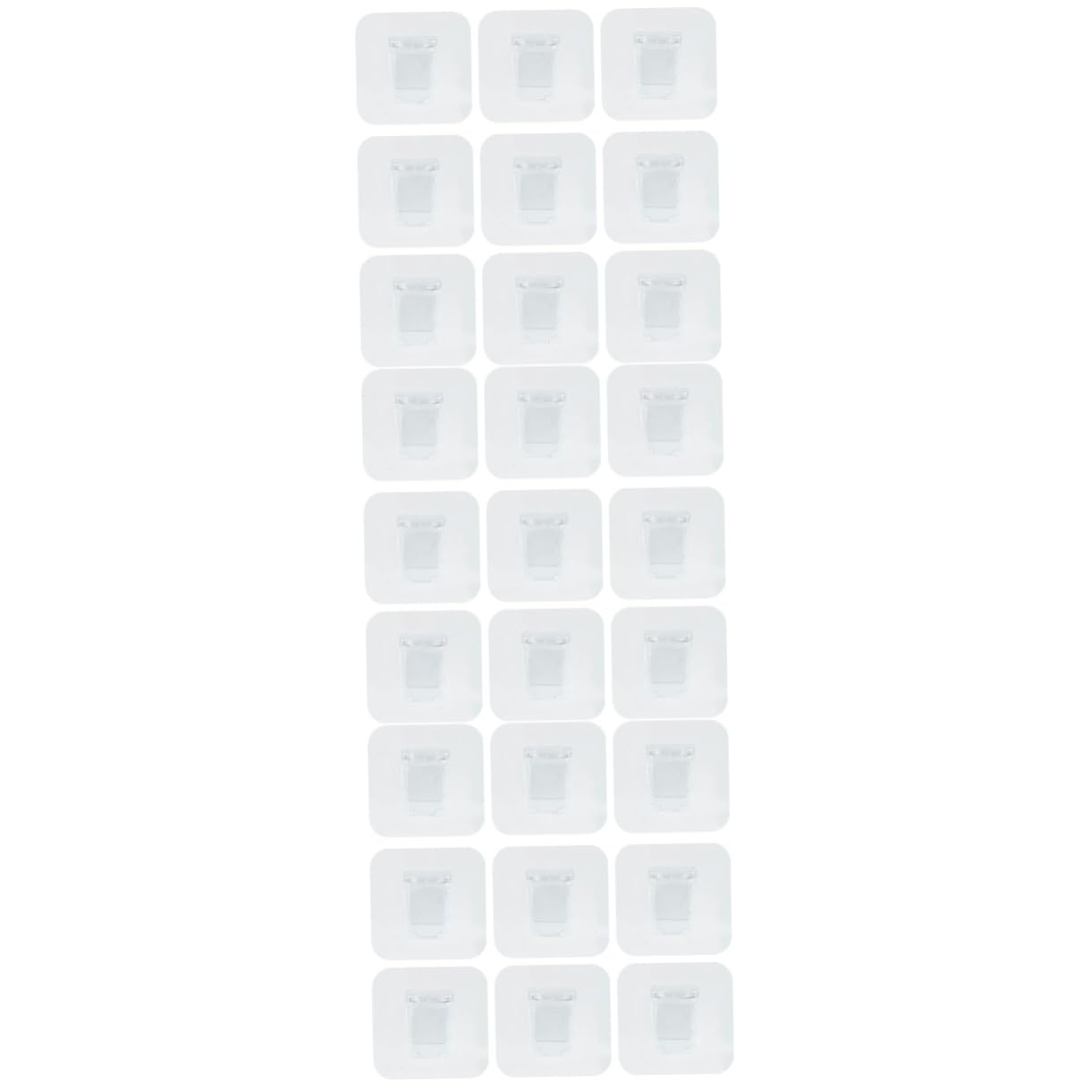 Crochets adhésifs transparents Uonlytech en lot de 60 pièces pour fixation murale