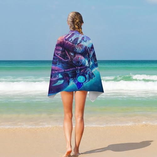 Serviette de plage Galactic Motorcycle séchage rapide serviette piscine camping - 5