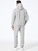 JMIERR Jogginganzug Herren Hoodie Sweatshirt Trainingsanzug Hellgrau,M