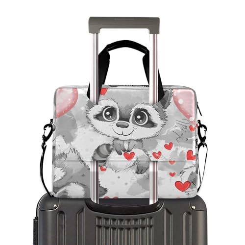 Funda para portátil ALZA con diseño de mapache, 13 a 15.6 pulg. miniatura 3