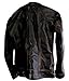 Jnriver Mens Vintage Black Motorcycle Retro Cafe Racer Distressed Leather Biker Jacket Men