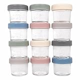 WeeSprout Glass Storage Jars 12-Pack